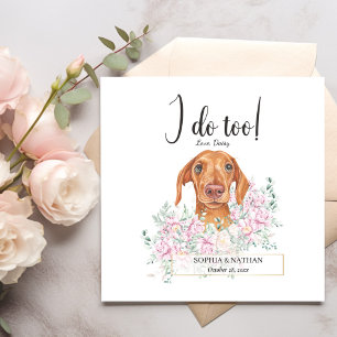 Dackel Dog Wedding Cocktail Napkins Serviette