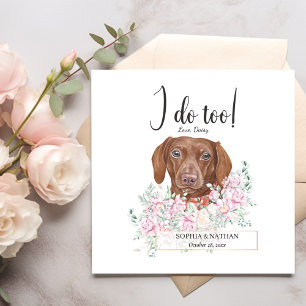 Dackel Dog Wedding Cocktail Napkins Serviette