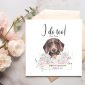 Dackel Dog Wedding Cocktail Napkins Serviette
