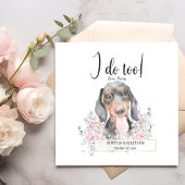 Dackel Dog Wedding Cocktail Napkins Serviette