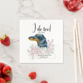 Dackel Dog Wedding Cocktail Napkins Serviette (Beispiel)