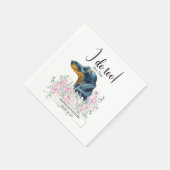 Dackel Dog Wedding Cocktail Napkins Serviette (Ecke)