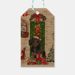 Dackel Dog Weihnachten Geschenkanhänger