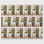 Dackel Dog Weihnachten Geschenkpapier (Flach)