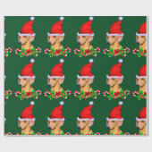 Dackel Dog Weihnachten Geschenkpapier (Flach)