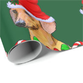 Dackel Dog Weihnachten Geschenkpapier (Rolleneckpunkt)