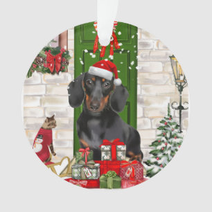 Dackel Dog Weihnachten Ornament
