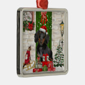 Dackel Dog Weihnachten Ornament Aus Metall (Rechts)