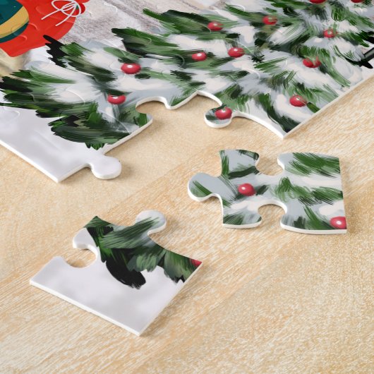 Dackel Dog Weihnachten Puzzle (Seite)