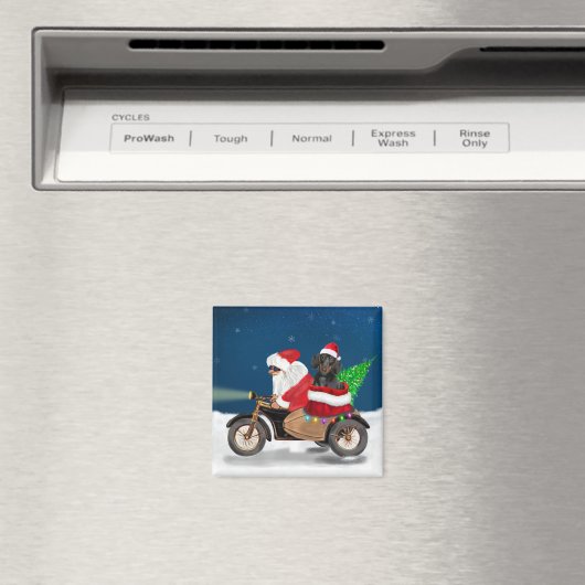 Dackel Dog Weihnachtsmann Magnet (In Situ (Geschirrspüler))