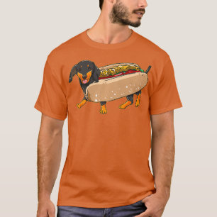 Dackel Dog Weiner Hundebüte in einem heißen Bun T-Shirt