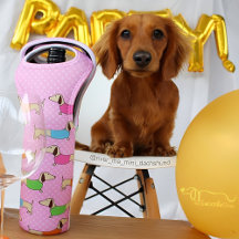 Dackel Dog Wine Bag Hostess Geschenk