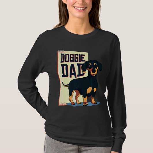 Dackel Doggie Vater T-Shirt (Vorderseite)