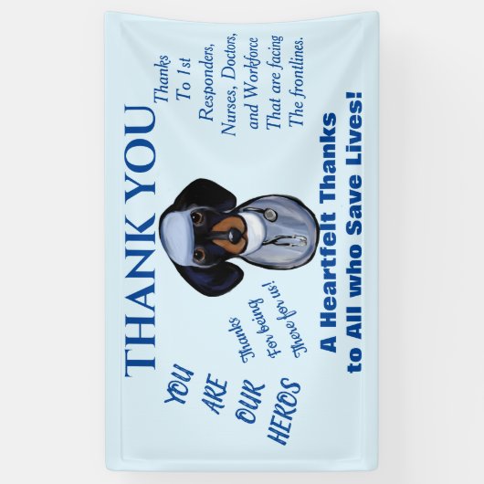 Dackel Doktor Banner (Vertikal)