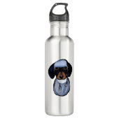 Dackel Doktor Edelstahlflasche (Vorderseite)