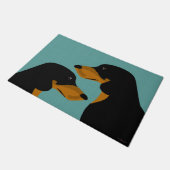 Dackel Doormat Fußmatte (Schrägansicht)