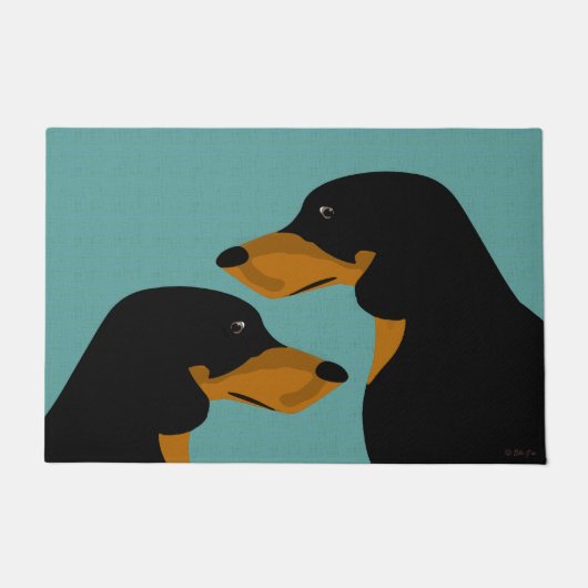 Dackel Doormat Fußmatte (Vorderseite)