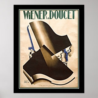 Dackel & Doucet Art Déco Dualing Pianos Poster