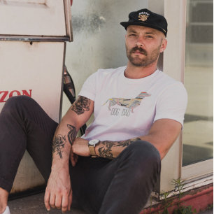 Dackel Doxin Dackel Dackel Dog Vater Retro Grunge T-Shirt