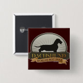 Dackel [Draht-haarig] Button (Vorne & Hinten)