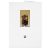 Dackel (Drahthaar) Malerei Original Dog Art (Hinten)