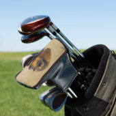 Dackel (Drahthaar) Malerei Original Dog Art Golf Headcover (In Situ)