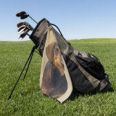 Dackel (Drahthaar) Malerei Original Dog Art Golfhandtuch (Gras)