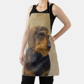 Dackel (Drahthaar) Malerei Original Dog Art Schürze (InSitu)