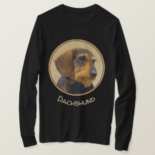 Dackel (Drahthaar) Malerei Original Dog Art T-Shirt