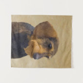 Dackel (Drahthaar) Malerei Original Dog Art Wandteppich (Vorderseite (Horizontal))