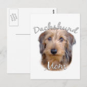 Dackel (Drahthaar) Mama 2 Postkarte (Vorne/Hinten)