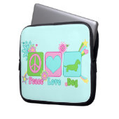 Dackel [drahthaarig] laptopschutzhülle (Vorderseite Links)