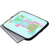 Dackel [drahthaarig] laptopschutzhülle (Vorne Knopf)