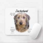 Dackel (Drahthaarterrier) Historisches Design Mousepad (Mit Mouse)