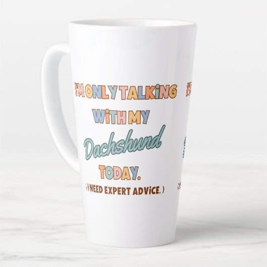 Dackel Drink Cup oder Tasse (Linke Ecke)