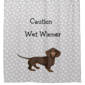 Dackel Druckduschvorhang Duschvorhang (Vorderseite)