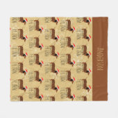 Dackel durch das Schneeflotternacht Fleecedecke (Vorderseite (Horizontal))