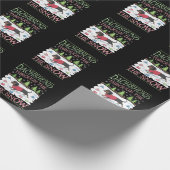 Dackel durch den Schnee Geschenkpapier (Ecke)