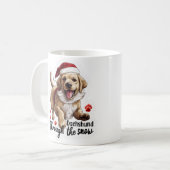 Dackel durch den Schnee Kaffeetasse (Vorderseite Links)