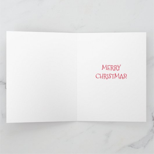 Dackel durch den Schnee ... Weihnachtskarte Karte (Innenseite)