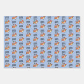 Dackel durch den Schneehund Geschenkpapier Set (Vorderseite 3)