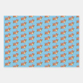 Dackel durch den Schneehund Geschenkpapier Set (Vorderseite 2)