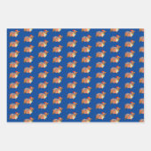 Dackel durch den Schneehund Geschenkpapier Set (Vorderseite)