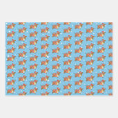 Dackel durch den Schneehund Geschenkpapier Set (Vorderseite 2)