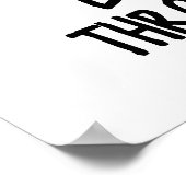 Dackel durch den sonnigen Weihnachtsabend Poster (Ecke)