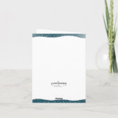 Dackel durch die Schneekarte Karte (Rückseite)