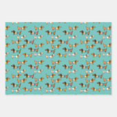 Dackel durch die Schneeschuhschenke Geschenkpapier Set (Vorderseite)