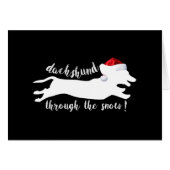 Dackel durch die Weihnachtsfeiertage (Vorderseite (Horizontal))