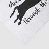 Dackel durch die Weihnachtsfeiertage Seidenpapier (Ausschnitt)