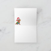 Dackel durch die Weihnachtskarte des Schnees Karte (Innenseite)